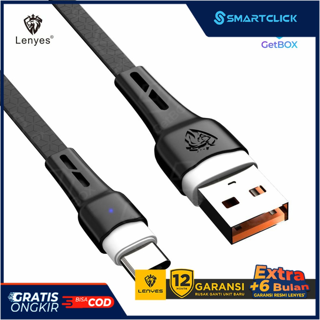 Kabel Data Fast Charging 2.1A LENYES LC906 Original 100%