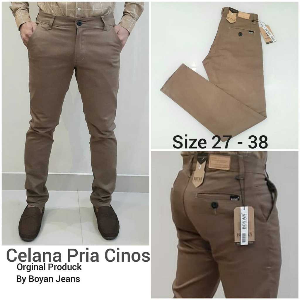 CELANA CHINOS PRIA TERLARIS PRODUK BY BOYAN JEANS