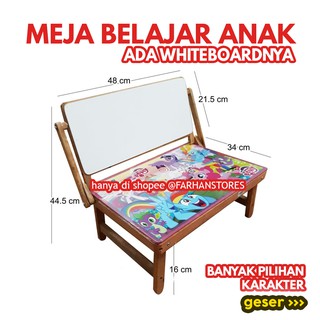 BF404 MEJA  BELAJAR  LIPAT  BEST WHITEBOARD  BY FARHANSTORES 