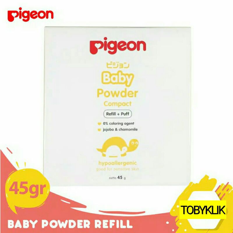 Temukan Pigeon Baby Powder Cake Compact Refill Chamomile 45 gr