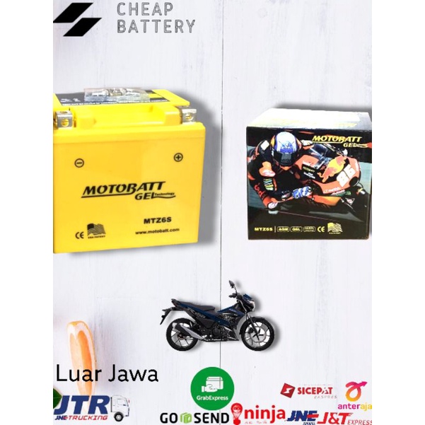 Aki kering motobatt suzuki raider mtz6 motobatt
