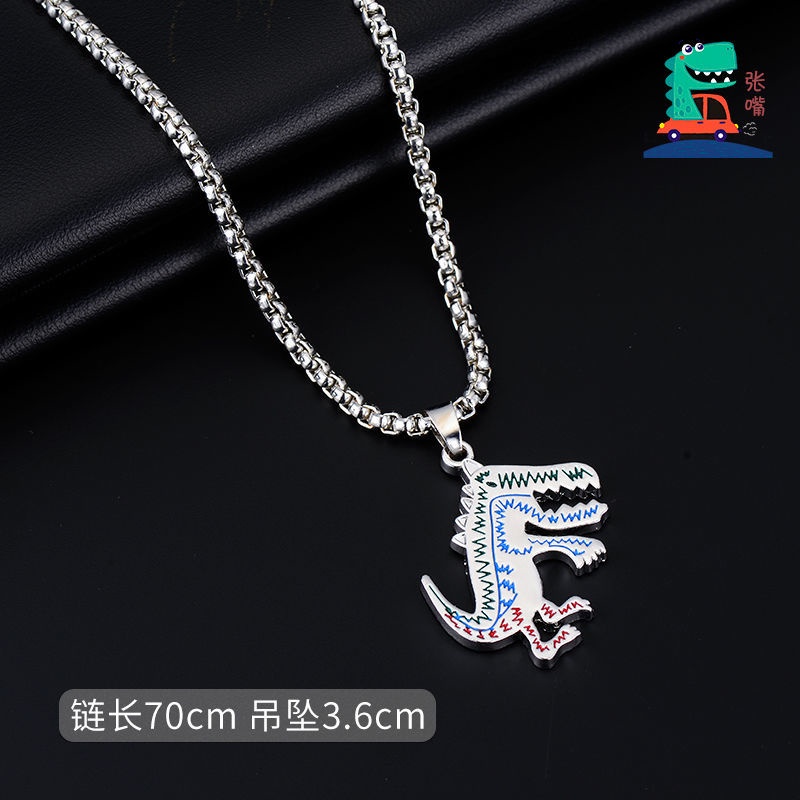 Titanium baja dekoratif liontin kalung pria merek fashion all-match kalung musim panas in hip hop ca