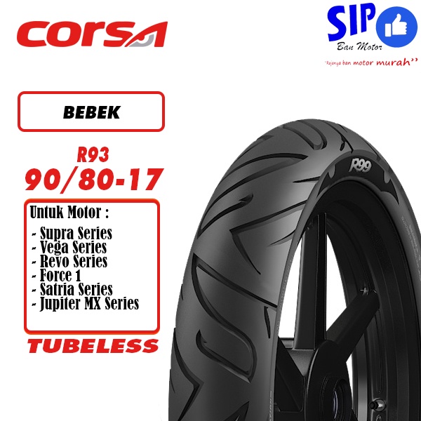 Ban motor bebek Corsa R99 90 80 17 Platinum tubeless