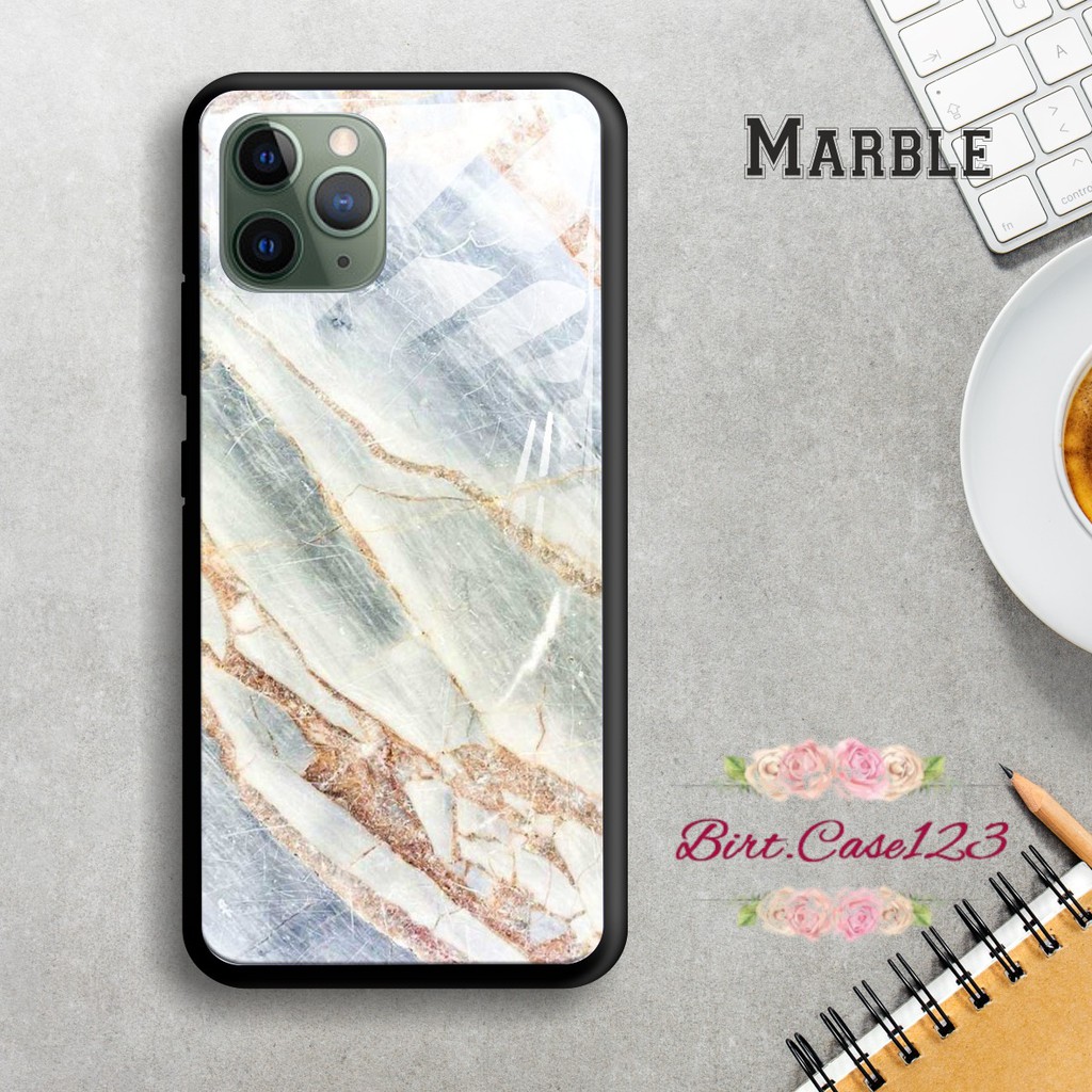 Back case glass MARBLE Vivo Y91 Y17 Y12 Y15 Y93 Y95 Y81 Y83 Y71 Y53 y20 Y30 Y50 V17 Y11 y12i BC1516