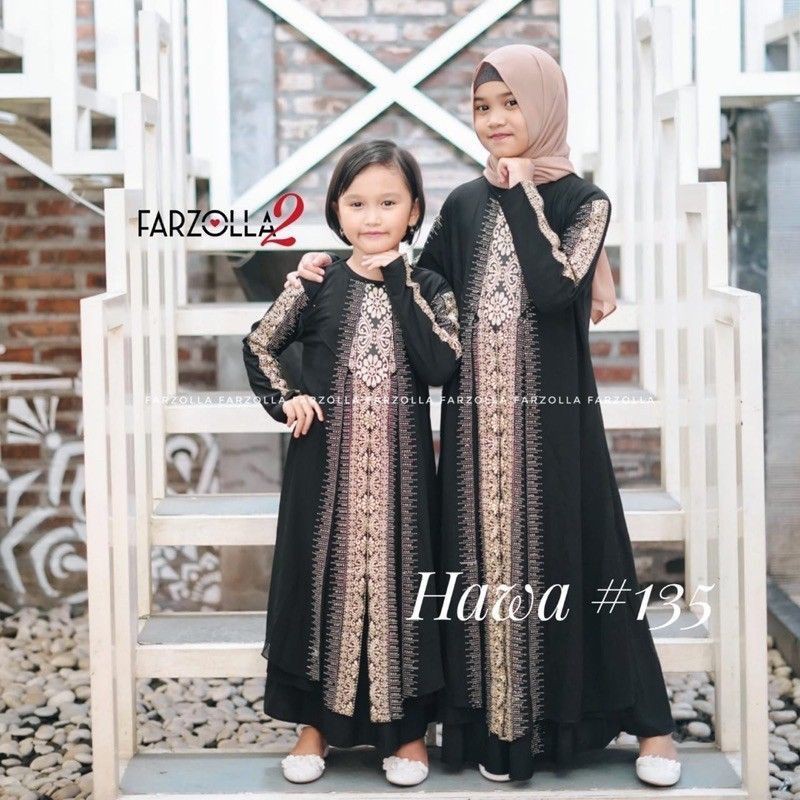 ( BEST SELLER) GAMIS ABAYA TURKI HITAM TERBARU TURKEY 135 Abaya Anak