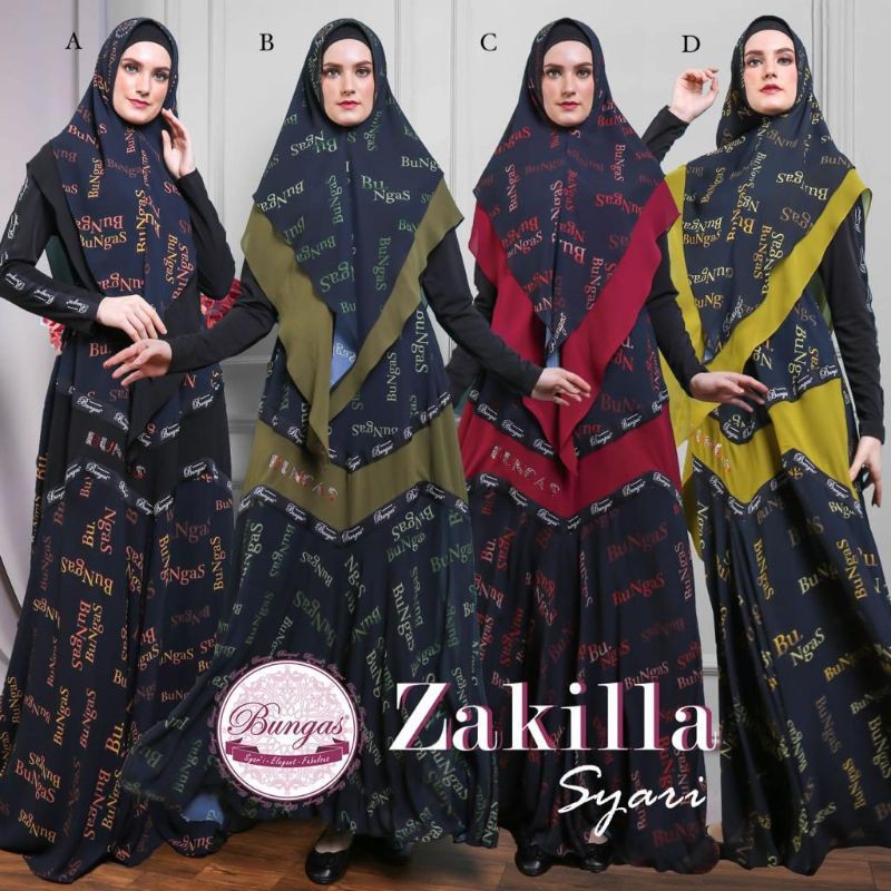 Zakilla syari by Bungas (SIAP KIRIM)
