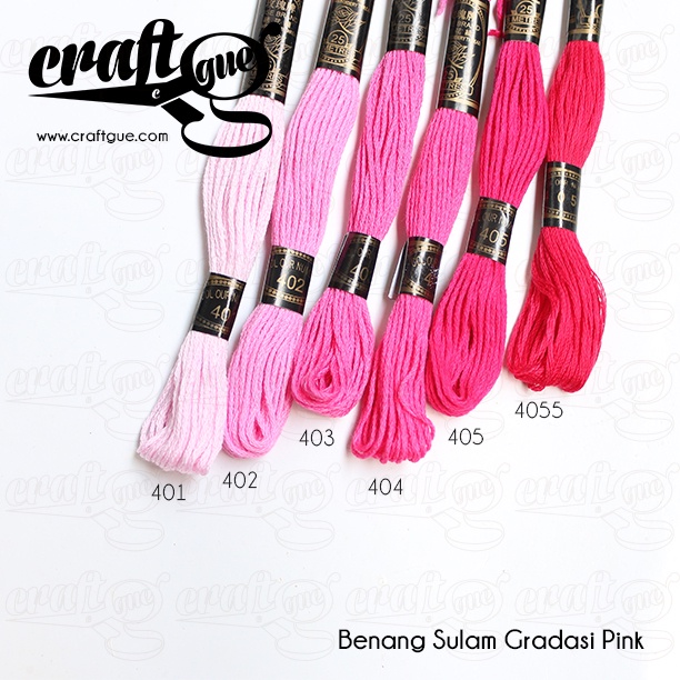 Benang Sulam (Rose) PINK-FUCHIA-MAROON