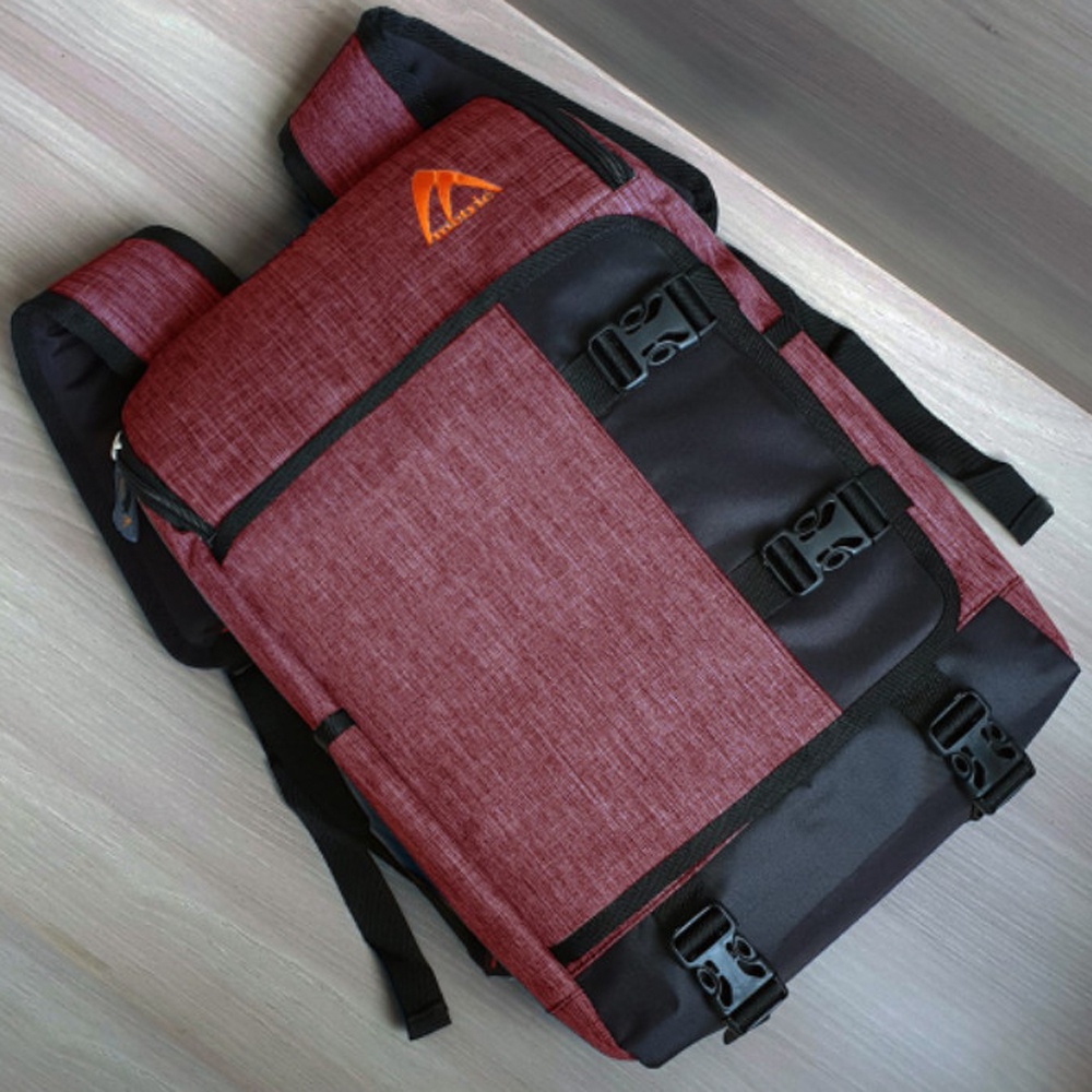 SHOPEE 6.6 SUPER SALE!! Backpack Korea K-5426 Tas Ransel Laptop Pria dan Wanita Tas Punggung Tas Ransel Sekolah SMP SMA Kuliah dan Kerja tas Casual + Bonus Bag Cover