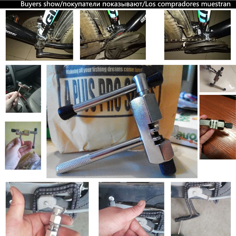 Alat Pemutus Pemotong Rantai Sepeda Chain Breaker - Silver