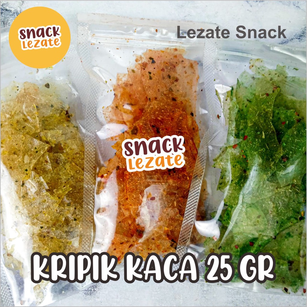 

Keripik Kaca Pedas Murah 25GR Kripca Pedas Daun Jeruk Original Cabe Ijo Kripik Kaca Daun Jeruk Original Cabe LEZATE SNACK