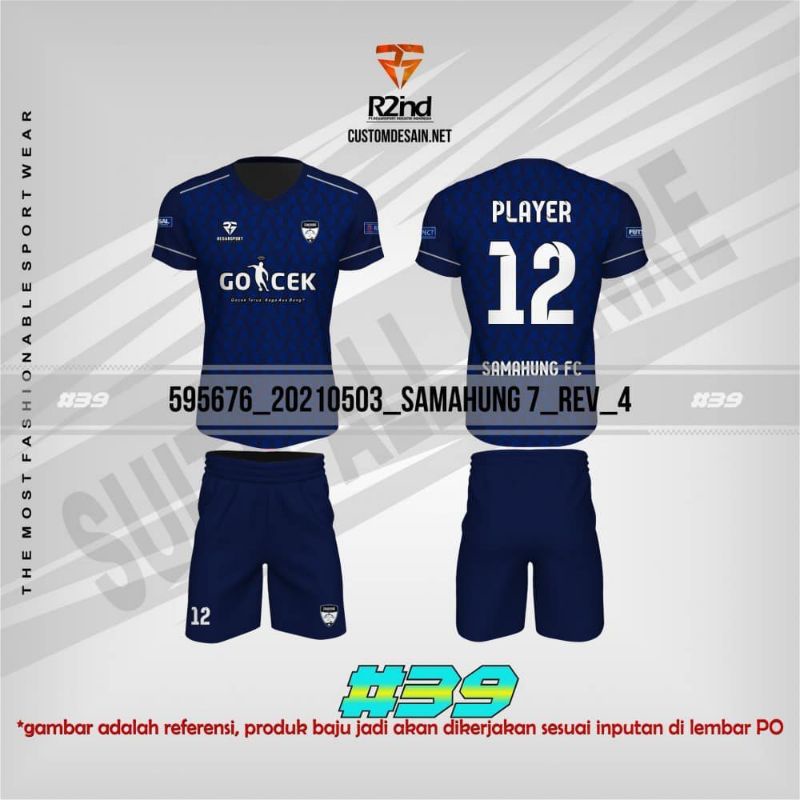 CUSTOME STELAN JERSEY BOLA/FUTSAL FULL PRINTING