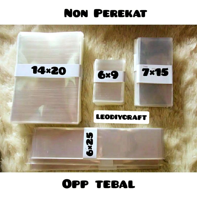 PLASTIK OPP TEBAL - plastik Tebal non Perekat isi 250 gram  - Plastik Bening - Plastik Tanpa Perekat
