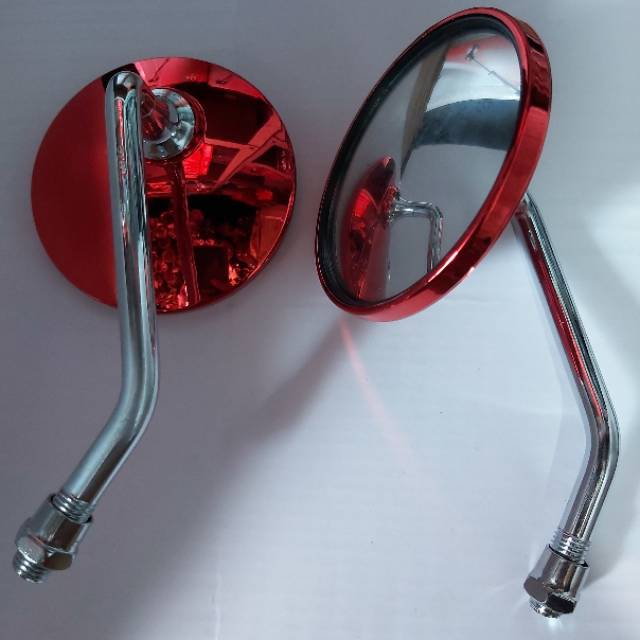 Kaca spion retro mini warna drat 14, spion retro klasik cocok untuk semua motor Honda