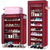 TBI RAK SEPATU 9 SUSUN ANTI KARAT + COVER, AMAZING SHOE RACK PORTABLE