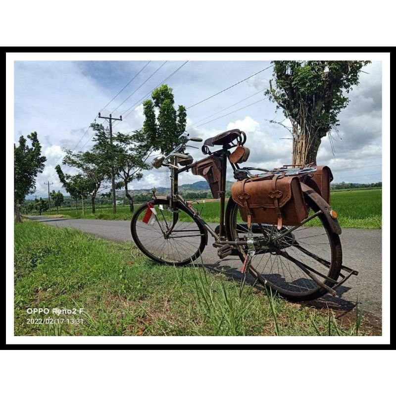 TAS KULIT SEPEDA ONTEL - TAS ONTEL KULIT CLASIC