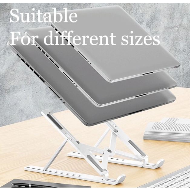 Penyangga Laptop Stand Holder Lipat Adjustable Anti Slip Untuk Laptop/Notebook