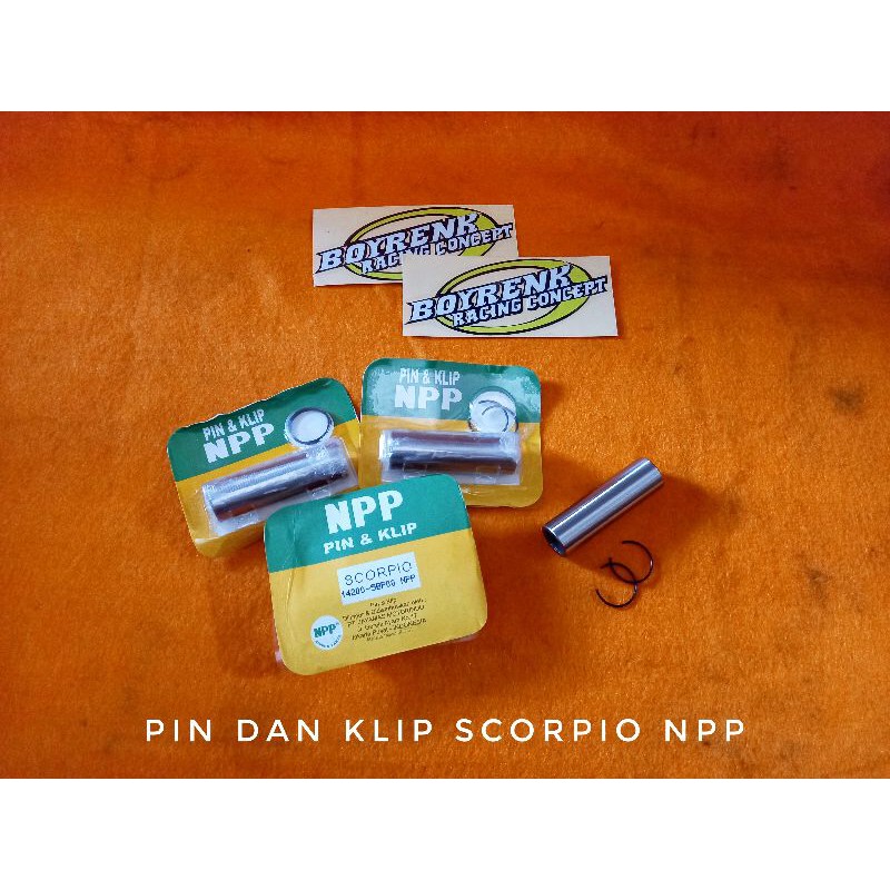 PEN PIN CLIP KLIP SCORPIO MERK NPP - BOYRENK RACING CONCEPT