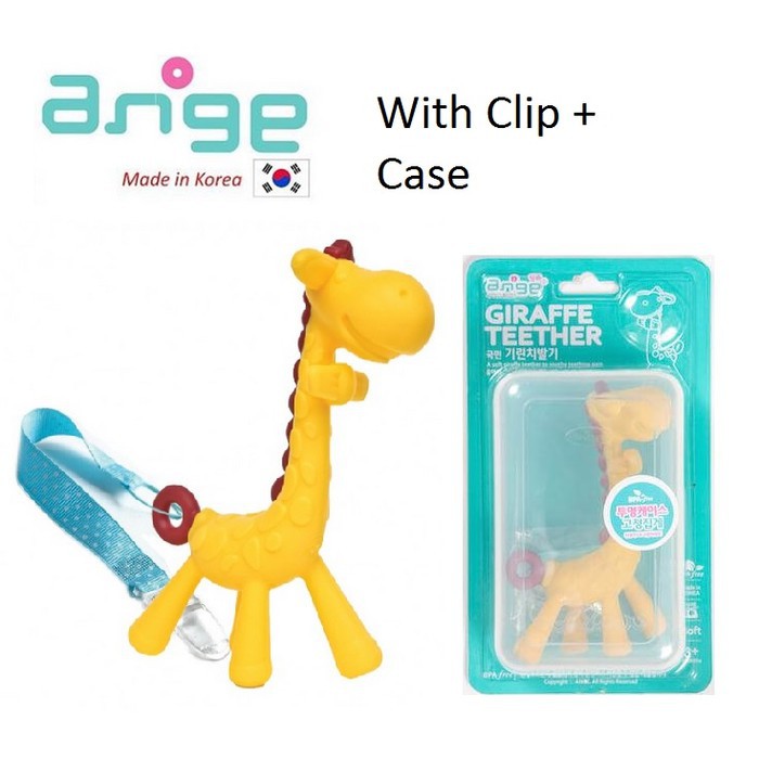 Ange Giraffe Teether With Case Gigitan Bayi