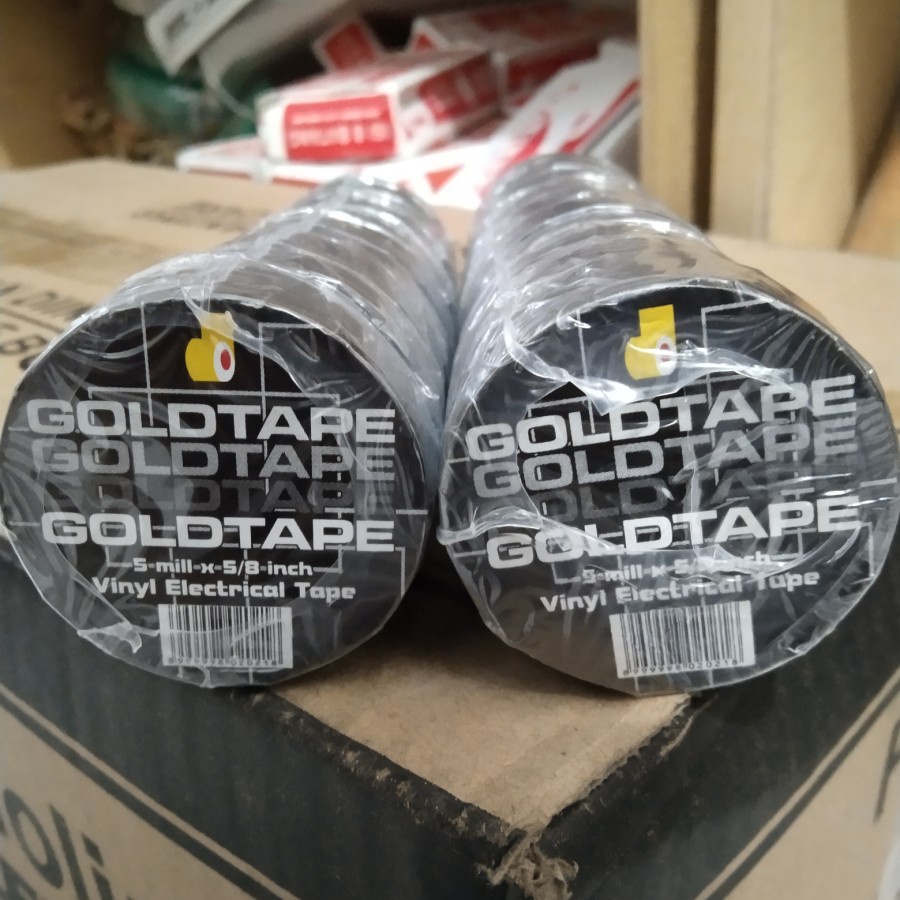 Solasi kecil hitam - goldtape