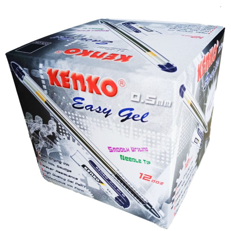 Pulpen Pen Gel Kenko ORIGINAL Hitam (12pcs)