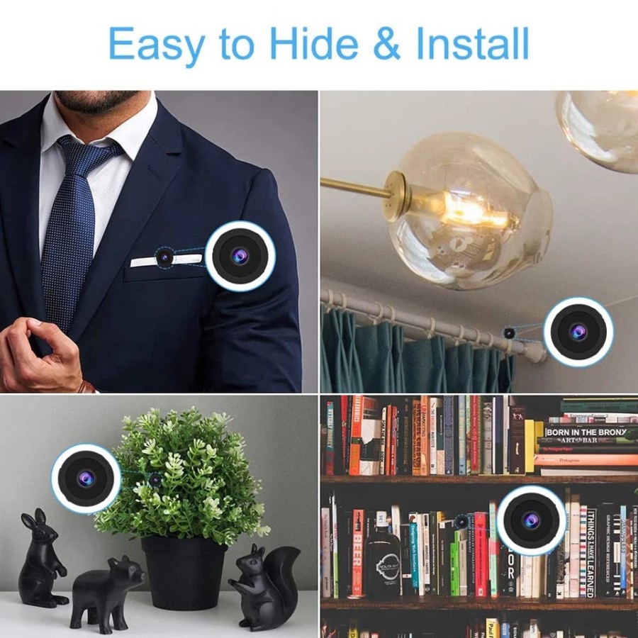 KAMERA CCTV MINI TERSEMBUNYI TANPA KABEL CAMERA PENGINTAI MINI SPY CAM HIDDEN CAMERA PENGINTIP JS80