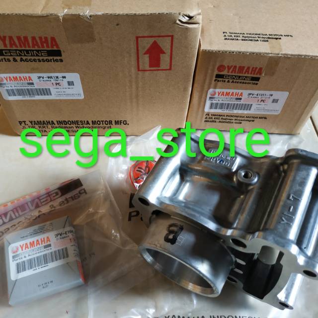 Bureng cylinder blok seher + ring seher yamaha new vixion advance NVA Ori original YGP 2PV-E1311-00