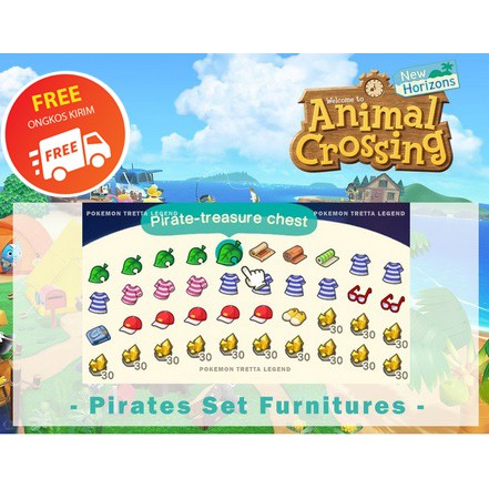 Pirates Set Furnitures Lengkap BELLS NMT Animal Crossing