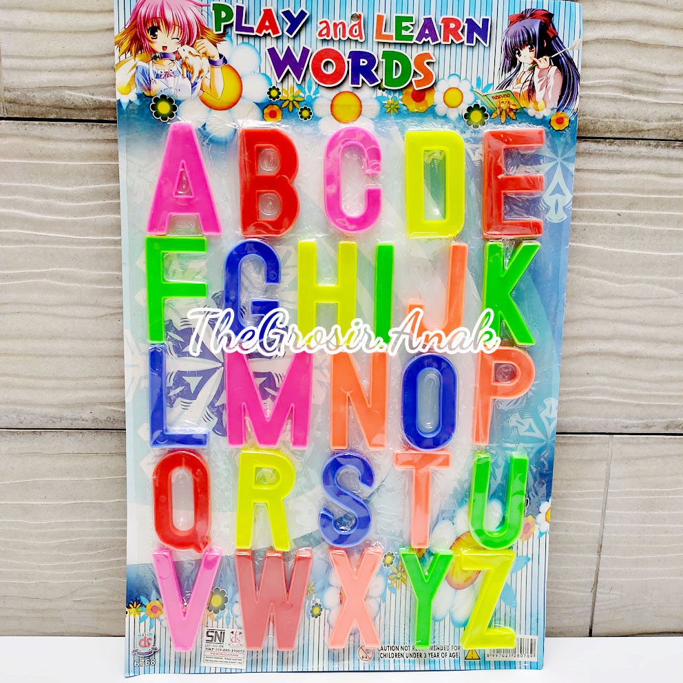 Play and Learn Words Mainan Edukasi Mengenal Huruf Belajar Membaca