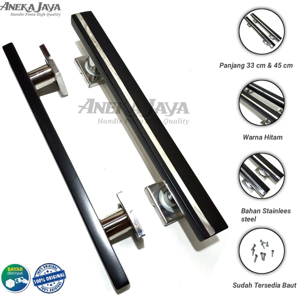 handle pintu rumah 33 cm 45 cm murah minimalis tarikan pintu pull stainless gagang pintu awet