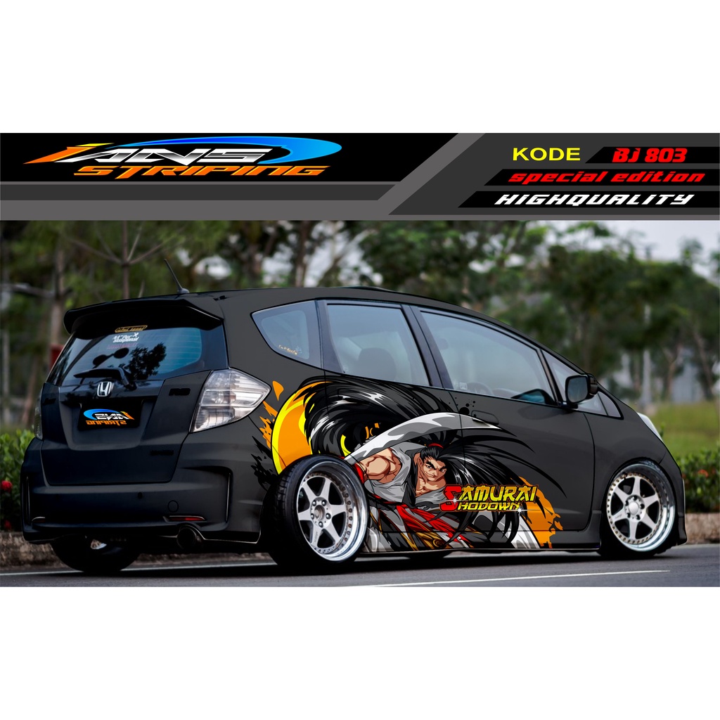 VARIASI STIKER MOBIL HONDA BRIO / JAZZ RS / MOBILIO / AGYA / YARIS / ATOS / STICKER MOBIL