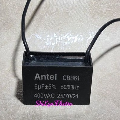 KAPASITOR KIPAS 6UF 400V ANTEL CAPASITOR