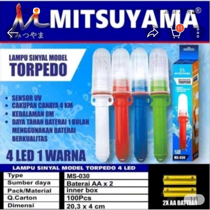 Lampu Sinyal Model Torpedo MS-030 Mitsuyama