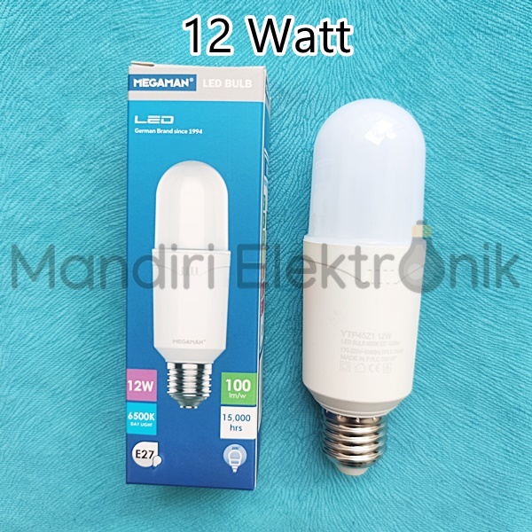 Lampu LED Stick Megaman 9 12 15 Watt Putih GARANSI - Lampu Bohlam LED Garansi 9w 12w 15w Megaman