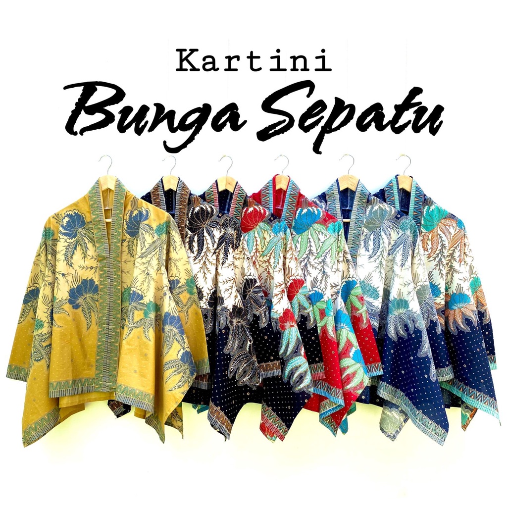 PREMIUM Bunga Sepatu Kartini Batik Warna Motif Blus Atasan Kerja Zigzag Kain Atasan Kebaya Encim Kondangan Kutubaru Kekinian Viral Seragam Kerja Kantoran Model Klasik Warna Kain