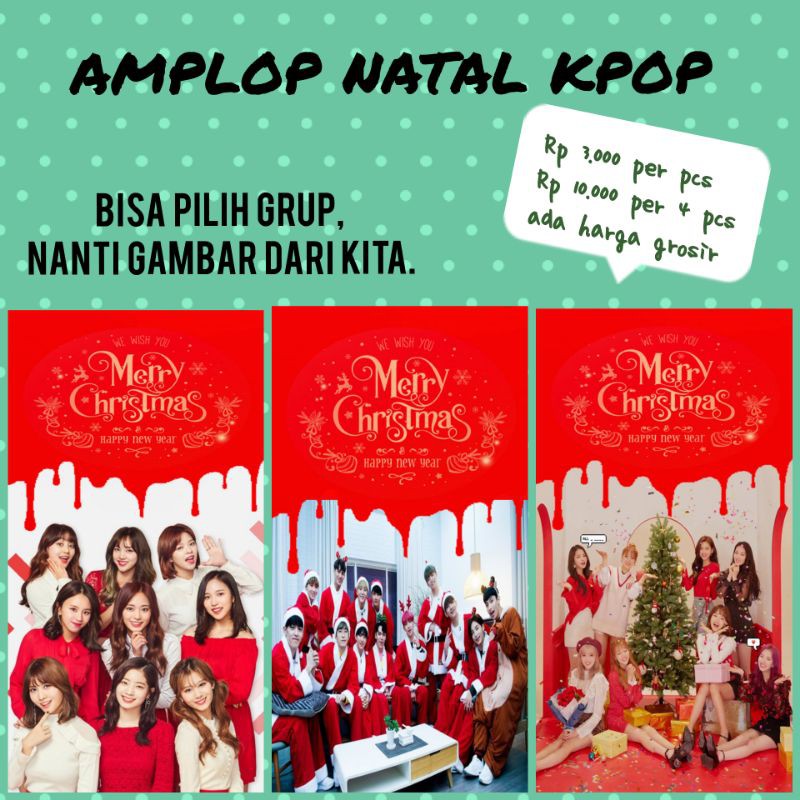 

AMPLOP NATAL KPOP BOY GIRL GROUP FREE FOTO POLAROID READY