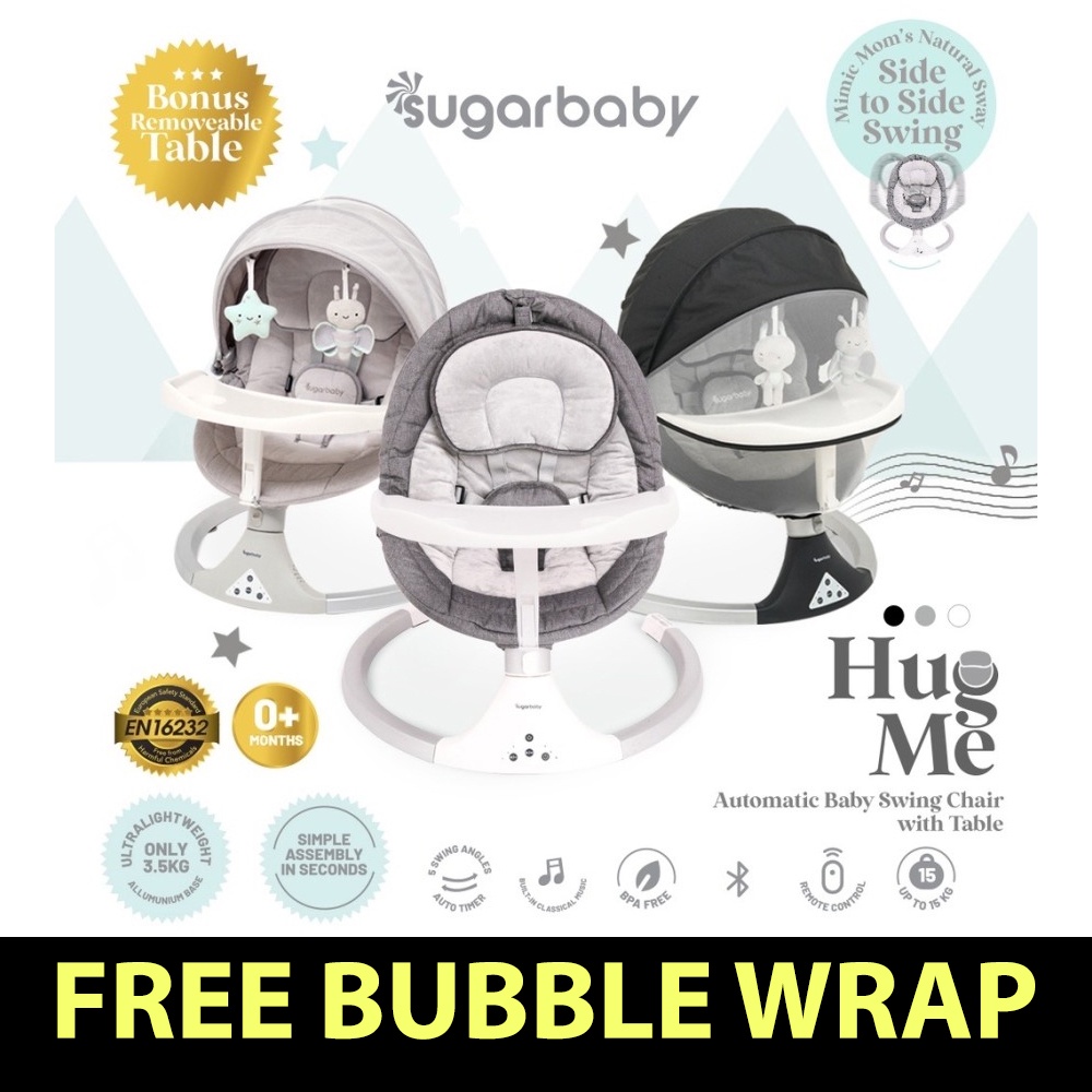 Sugar Baby Hug Me Automatic Baby Swing Chair With Table K-Series Ayunan Bayi Elektrik