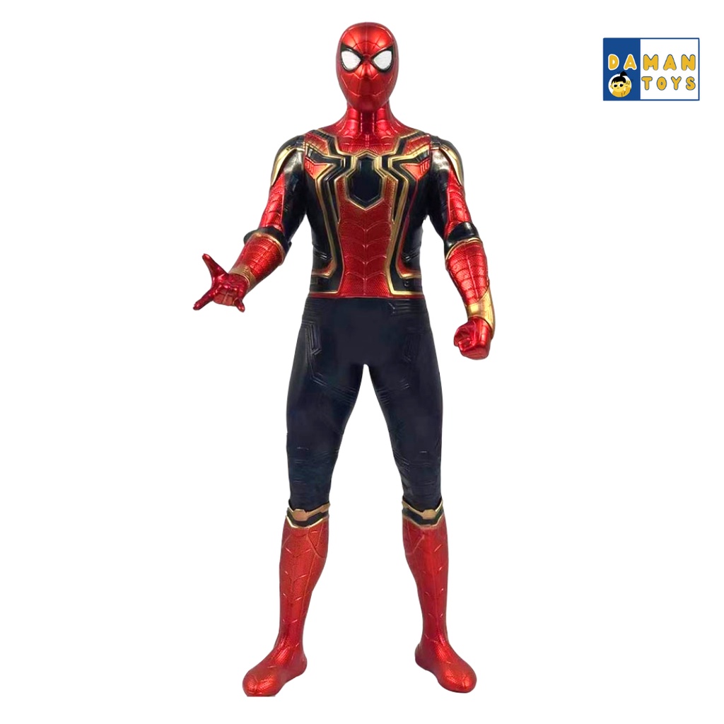 Mainan Spider man Besar Superhero Iron Spiderman Venom Titan Hero Black Gold Suit Action Figure Murah