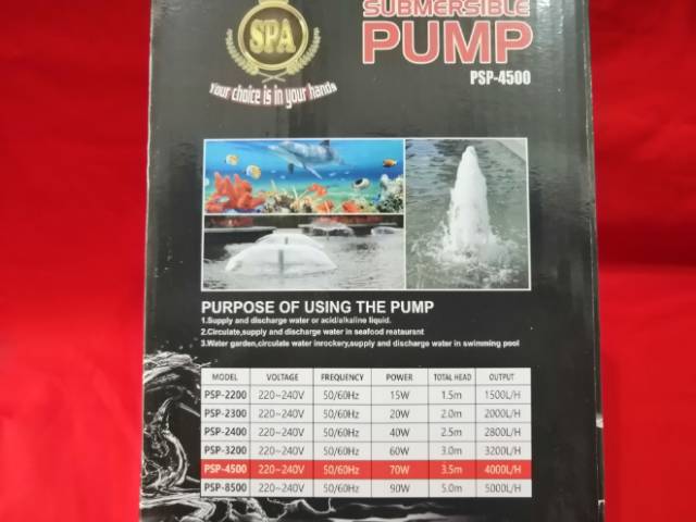 Promo murah pompa kolam hidroponik PSP 4500