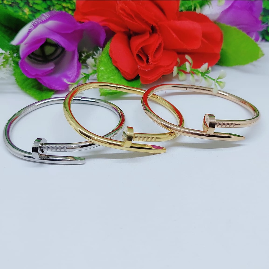 Gelang  titanium perhiasan wanita jewellery 0340