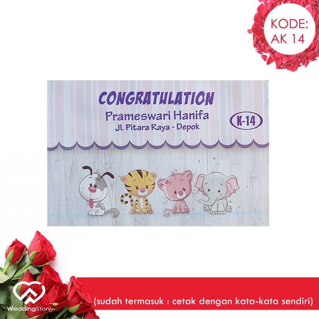 

Amplop Kids 14 isi 50 (Termasuk Cetak Custom Tulisan) Harga Murah