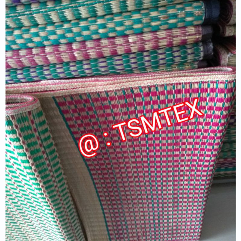 Tikar mendong lipat 75 150x200cm tikar anyaman asli pandan dekorasi ruangan