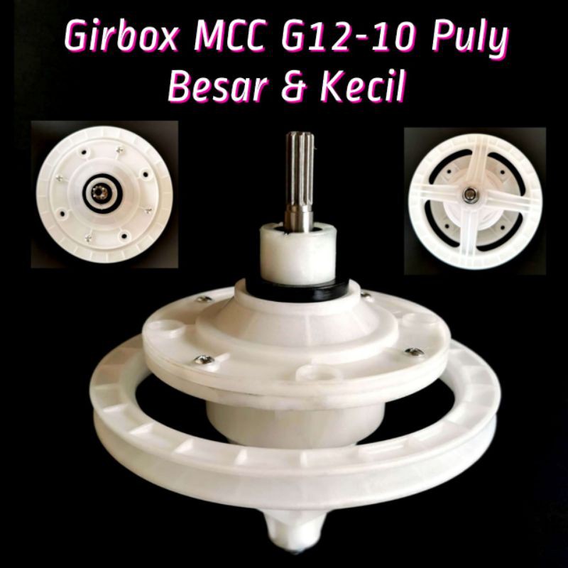 Gear Box Mesin Cuci Gigi 12-10 Puly Besar Kecil / As Kotak