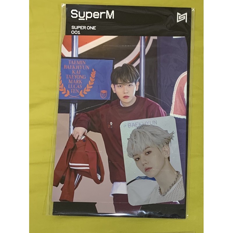 [BOOKED] SuperM Baekhyun Holo Photocard Standee Super One