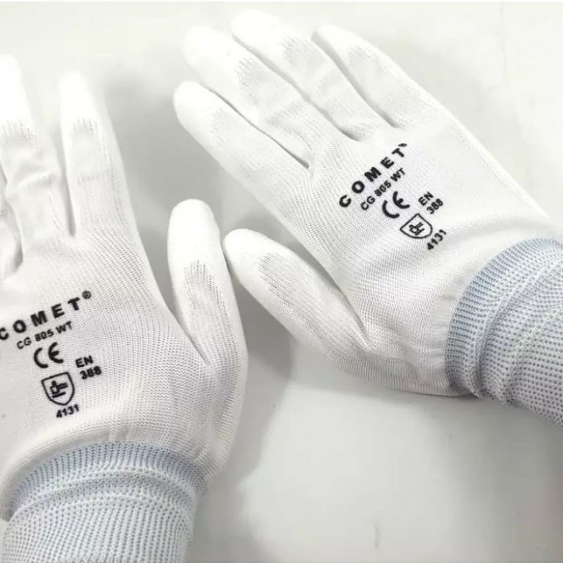Sarung Tangan Comet CG 805 BK / WT palm fit | Gloves Murah 