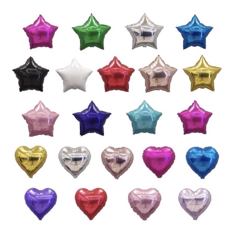 Balon Foil Bintang / Love 10inci