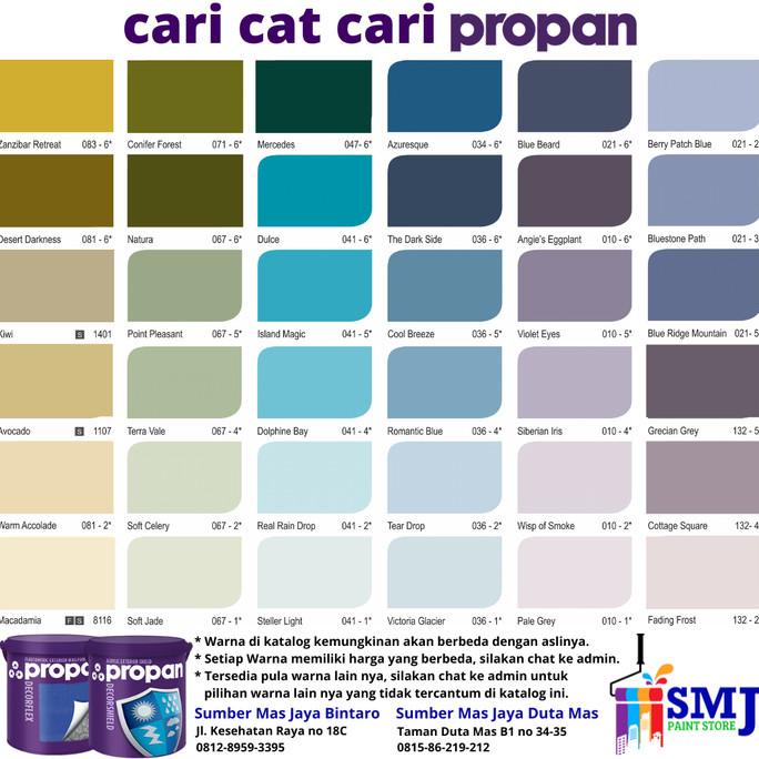 Jual CAT TEMBOK Cat Tembok Eksterior Premium PROPAN DECORSHIELD warna
