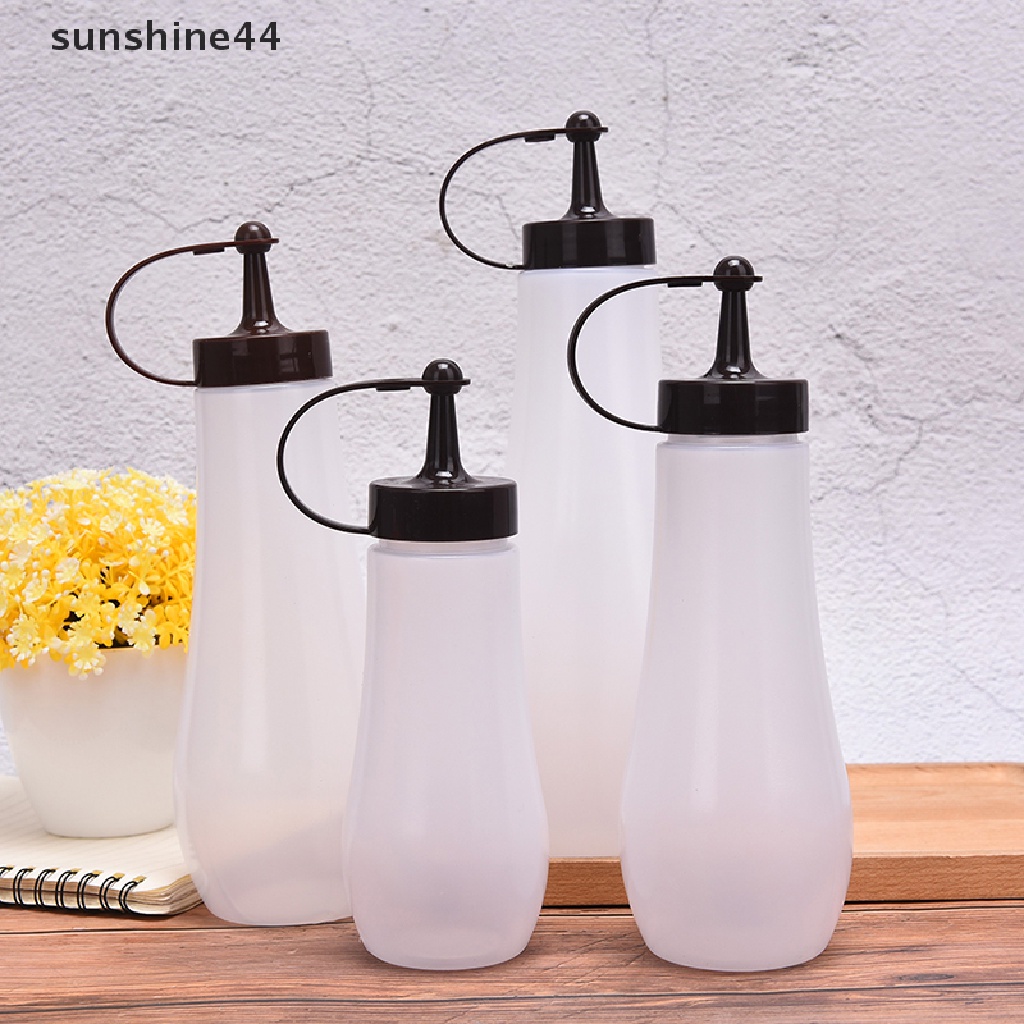 Sunshine Botol Dispenser Saus / Minyak / Kecap / Salad Bahan Plastik Untuk Dapur