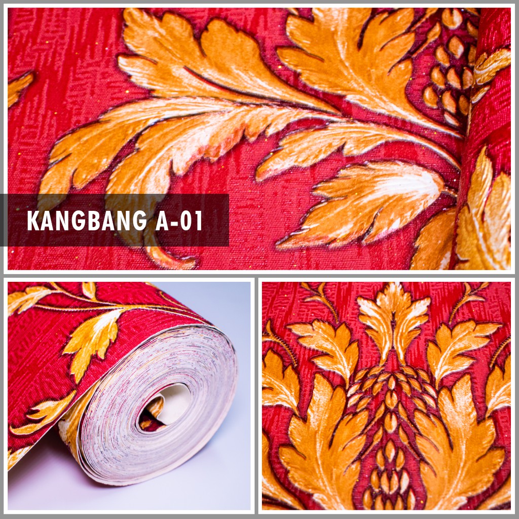 Wallpaper Dinding bahan Vinyl Premium Kode A01-A12 Parkson Wallpaper