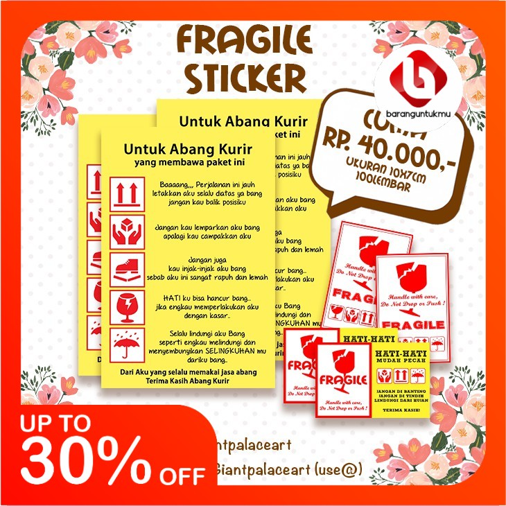 

STIKER FRAGILE ABANG KURIR