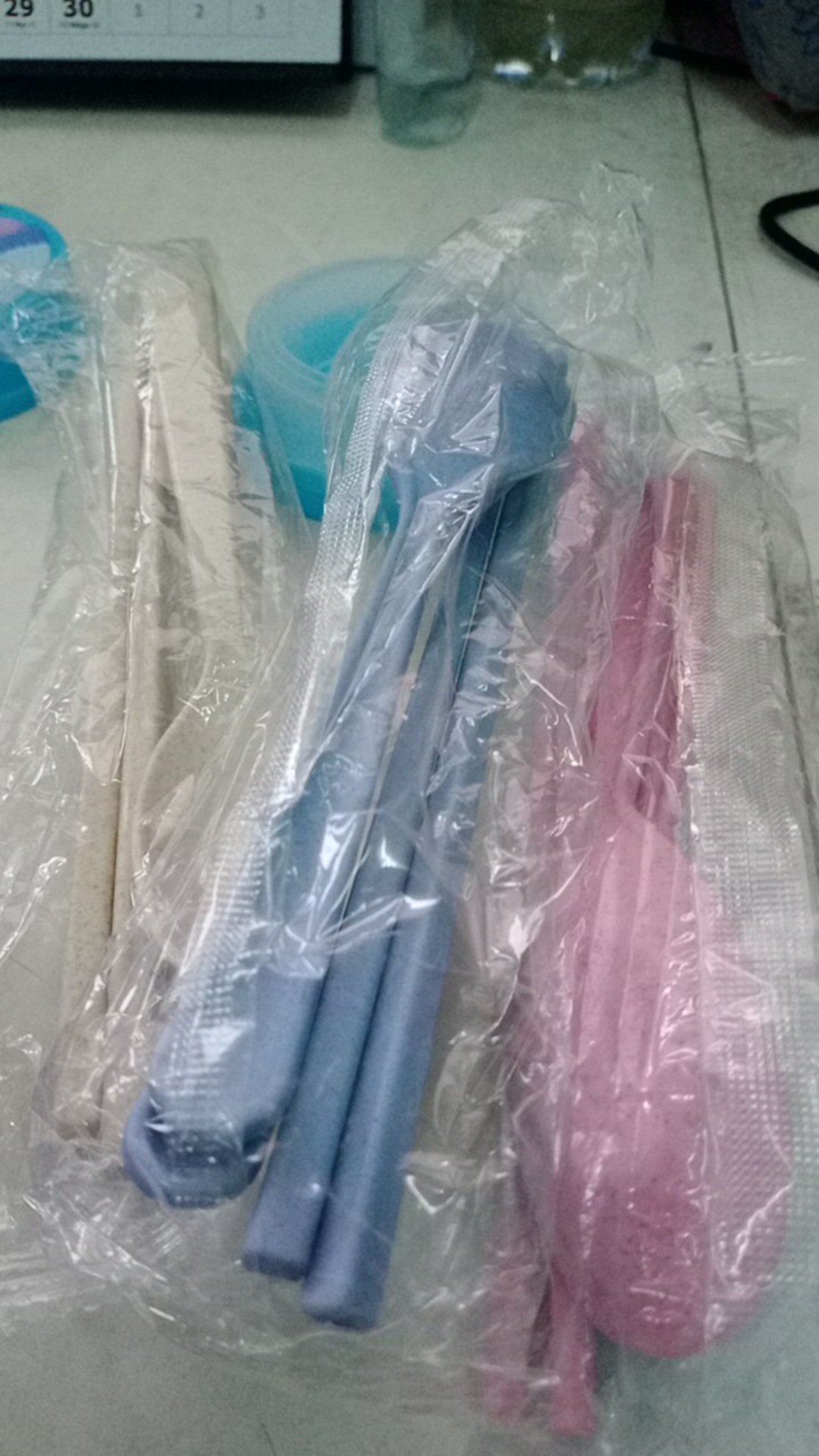 Sendok Garpu Sumpit Jerami Set